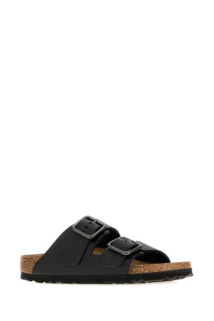 Black leather Arizona slippers Black BIRKENSTOCK (1030707)