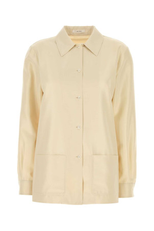 Ivory satin Lucetta shirt THE ROW (10861W4378)