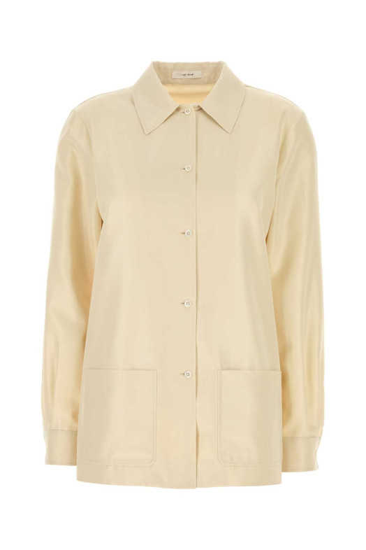 Ivory satin Lucetta shirt THE ROW (10861W4378)