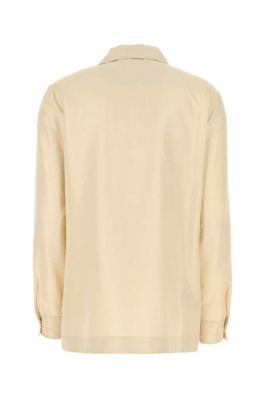 Ivory satin Lucetta shirt THE ROW (10861W4378)