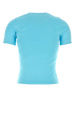 Light-blue cotton t-shirt COURREGES (125JTS017JS0203)