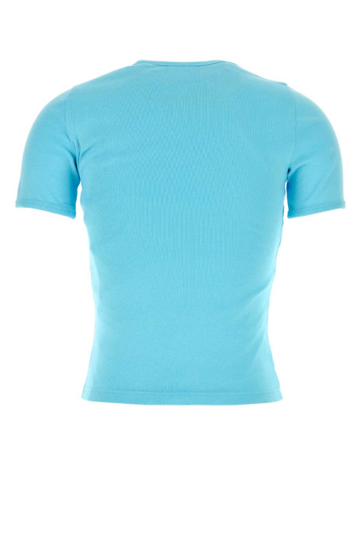 Light-blue cotton t-shirt COURREGES (125JTS017JS0203)