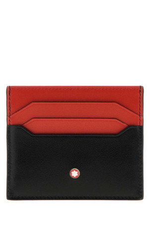Two-tone leather card holder MONTBLANC (198383)