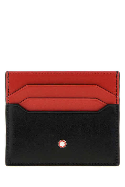 Two-tone leather card holder MONTBLANC (198383)