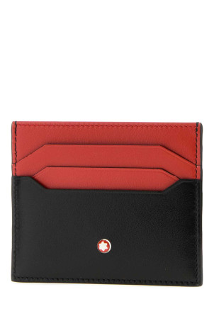 Two-tone leather card holder MONTBLANC (198383)