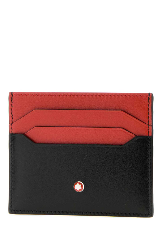 Two-tone leather card holder MONTBLANC (198383)