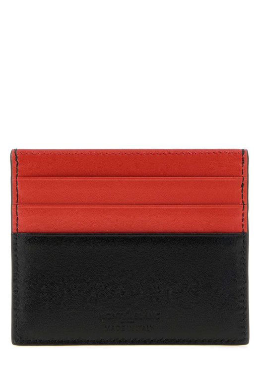 Two-tone leather card holder MONTBLANC (198383)