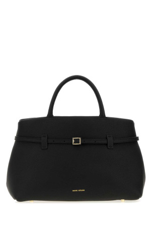 Black leather Le Cambon 35 handbag Black MANU ATELIER (2024279)