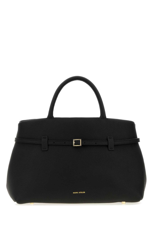 Black leather Le Cambon 35 handbag Black MANU ATELIER (2024279)