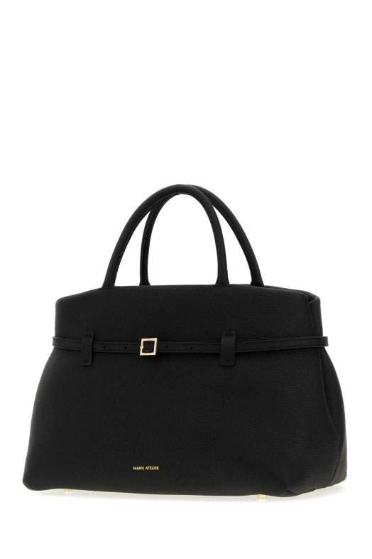 Black leather Le Cambon 35 handbag Black MANU ATELIER (2024279)