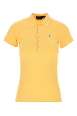 Жовта еластична сорочка-поло з піке від POLO RALPH LAUREN (211B18200)
