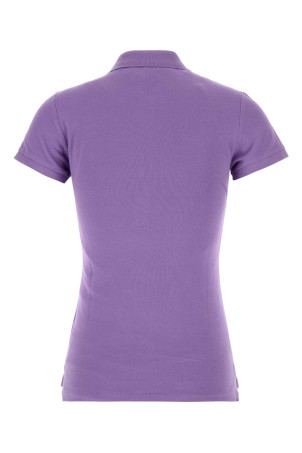 Фіолетова еластична сорочка-поло з піке, чорна POLO RALPH LAUREN (211B18200)