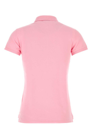 Рожева еластична сорочка-поло з піке, зелена POLO RALPH LAUREN (211B18200)