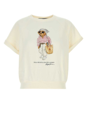 Бавовняна кофта кольору слонової кістки POLO RALPH LAUREN (211B20069)