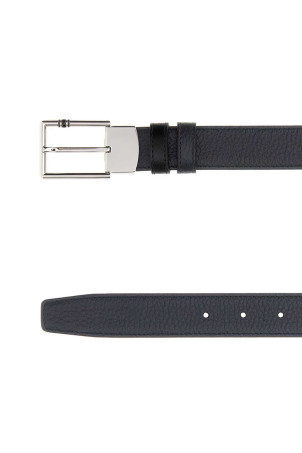 Midnight blue leather reversible belt MONTBLANC (222199)