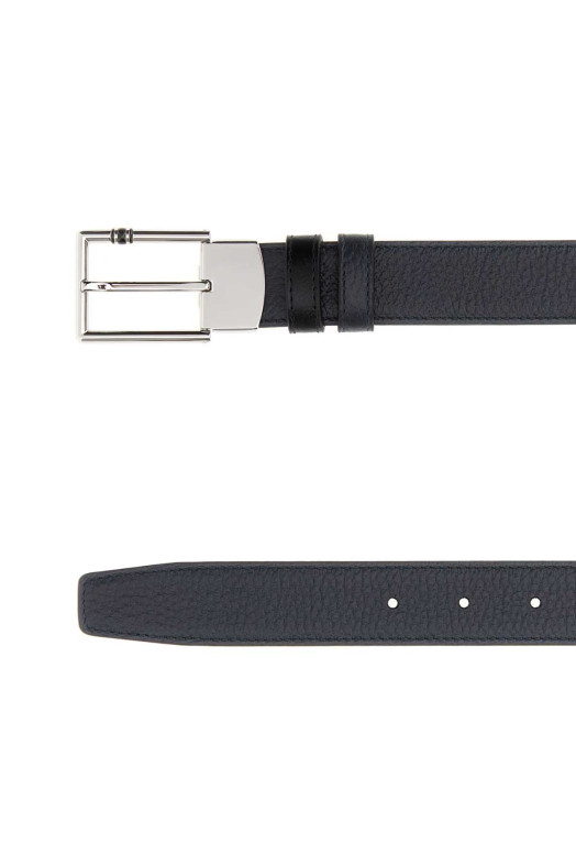 Midnight blue leather reversible belt MONTBLANC (222199)