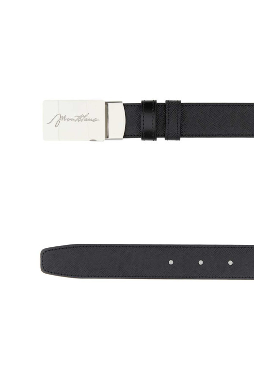 Black leather reversible belt MONTBLANC (222227)