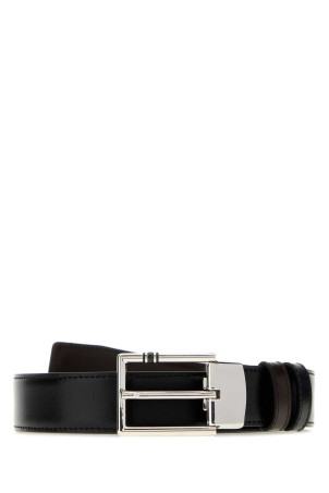 Black leather reversible belt MONTBLANC (222373)