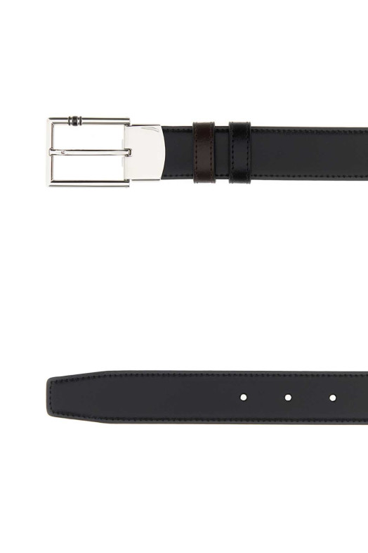 Black leather reversible belt MONTBLANC (222373)