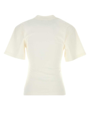 White cotton t-shirt COURREGES (226JTS168JS0233)