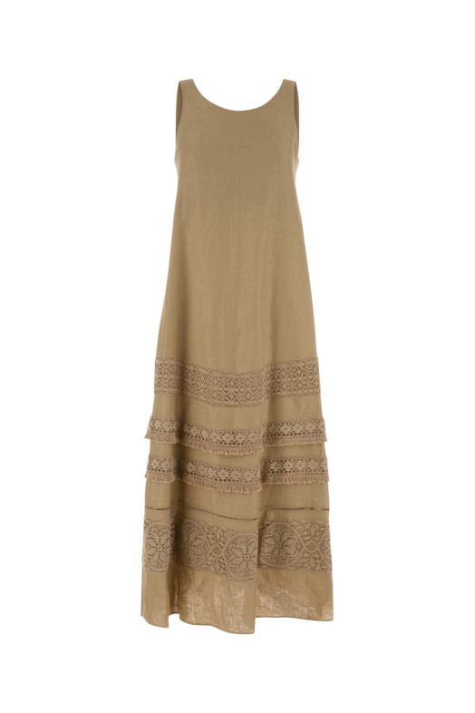 Beige linen Dolmen dress WEEKEND (2615221033600)