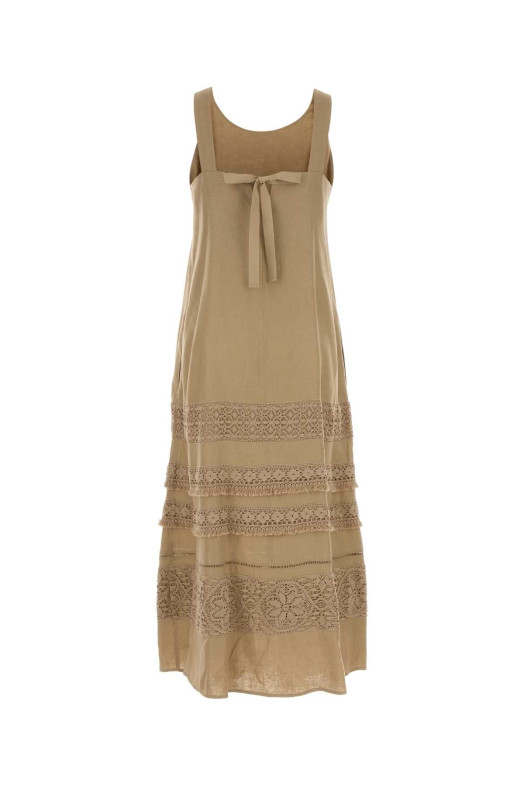 Beige linen Dolmen dress WEEKEND (2615221033600)