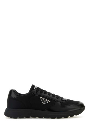 Black nylon and leather Prax 2.0 sneakers Black PRADA (2EE443FG0003LF5)