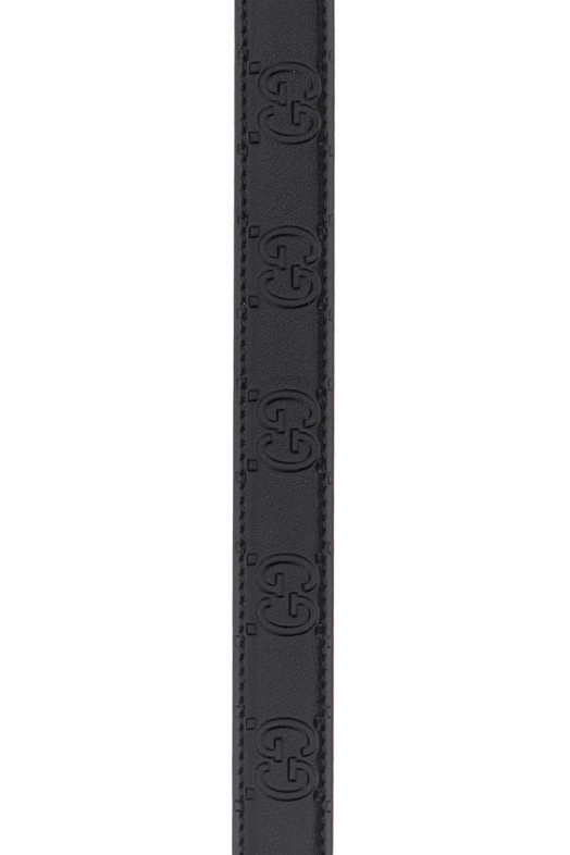 Black leather GG Marmont belt Black GUCCI (409417AAD5L)