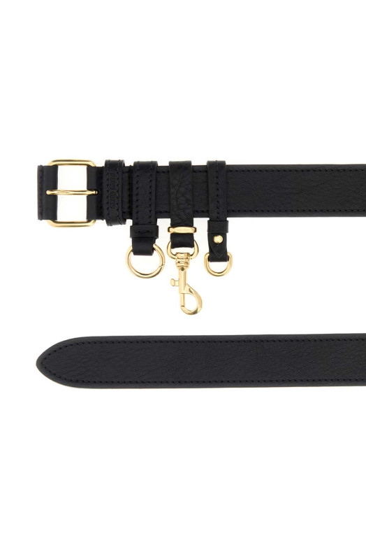 Black leather belt Black MIU MIU (5CC7202G7U)