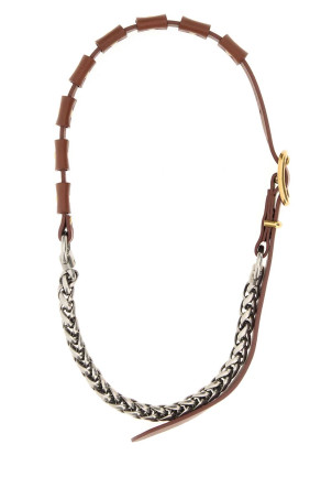 Brown leather necklace MIU MIU (5IC3232G75)