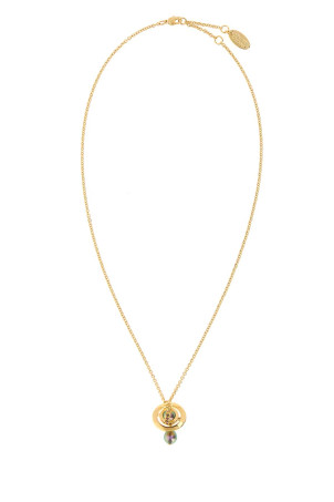 Gold metal Aleksa necklace VIVIENNE WESTWOOD (6302039302R996)