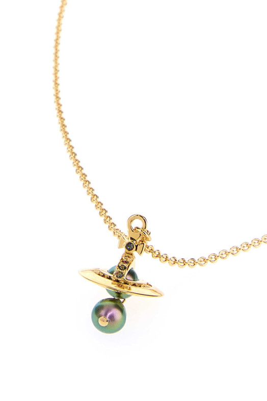 Gold metal Aleksa necklace VIVIENNE WESTWOOD (6302039302R996)