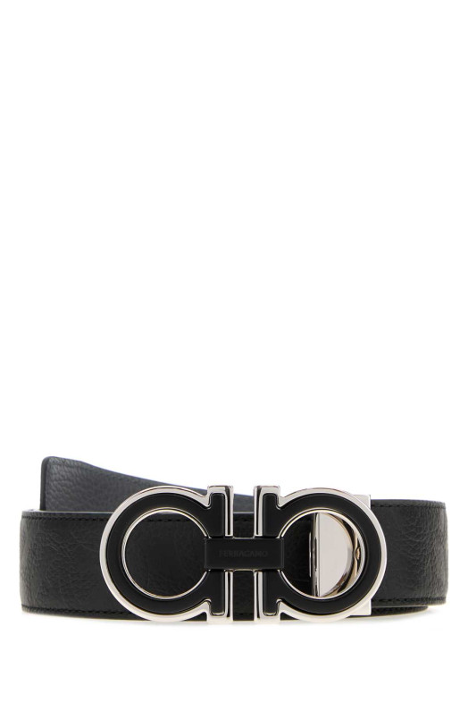 Black leather reversible belt SALVATORE FERRAGAMO (67A254790422)