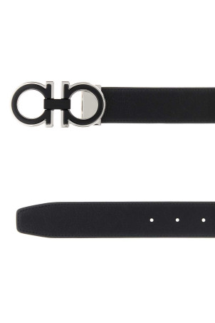 Black leather reversible belt SALVATORE FERRAGAMO (67A254790422)
