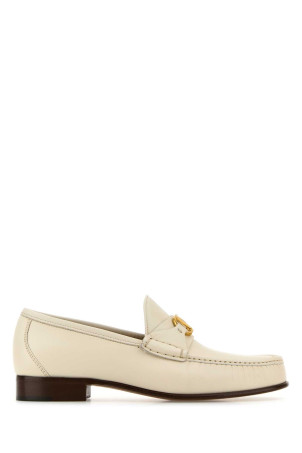 Ivory leather VLogo Signature loafers White VALENTINO GARAVANI (6Y2S0J68VMH)