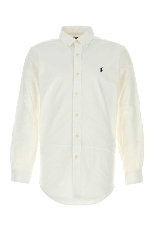 White cotton shirt Blue POLO RALPH LAUREN (710772290)