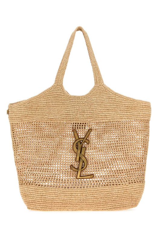 Большая сумка для покупок Icare из рафии SAINT LAURENT (772191GAAEK)