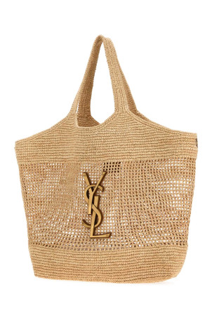 Велика сумка для покупок Icare з рафії від SAINT LAURENT (772191GAAEK)