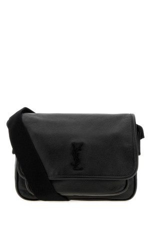 Black leather Messenger Niki crossbody bag Black SAINT LAURENT (776611AAGAF)