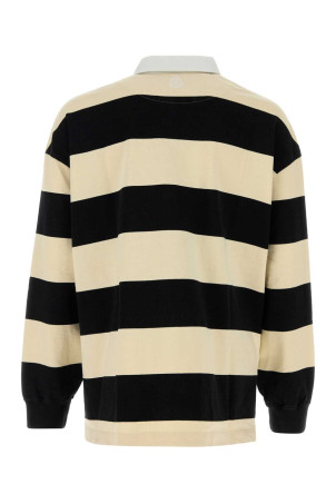 Embroidered cotton oversize polo shirt ALEXANDER MCQUEEN (809764QXABW)