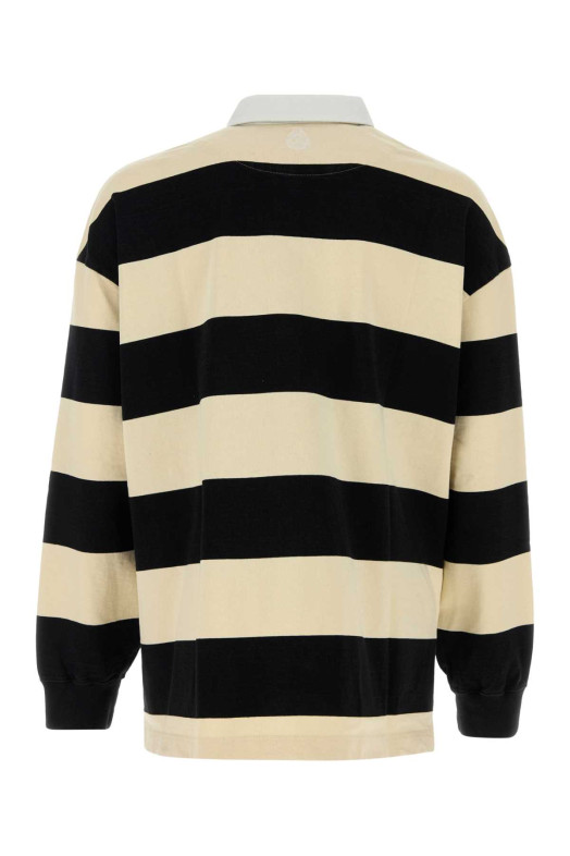 Embroidered cotton oversize polo shirt ALEXANDER MCQUEEN (809764QXABW)