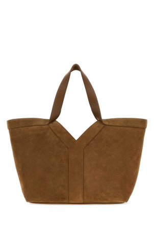 Camel suede shopping bag SAINT LAURENT (835274C0X0W)