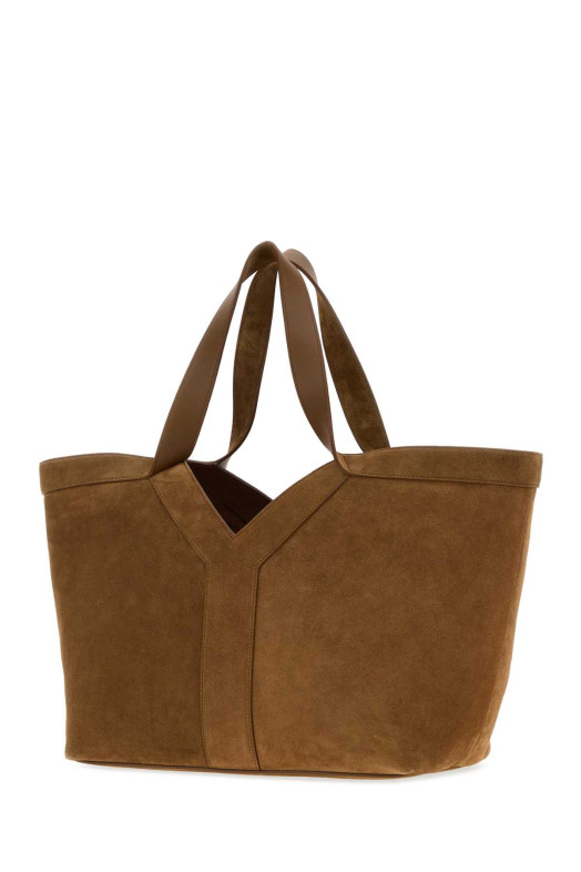 Camel suede shopping bag SAINT LAURENT (835274C0X0W)