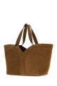 Camel suede shopping bag SAINT LAURENT (835274C0X0W)