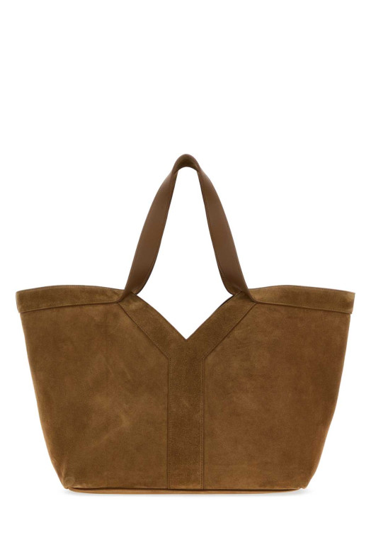 Camel suede shopping bag SAINT LAURENT (835274C0X0W)