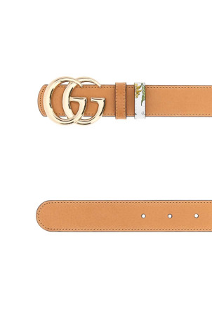 Orange leather GG Marmont reversible belt GUCCI (847131AAFYR)