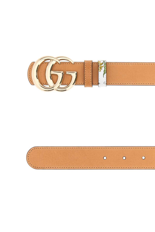 Orange leather GG Marmont reversible belt GUCCI (847131AAFYR)