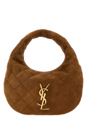 Brown suede Icarino shoulder bag SAINT LAURENT (8516891U807)