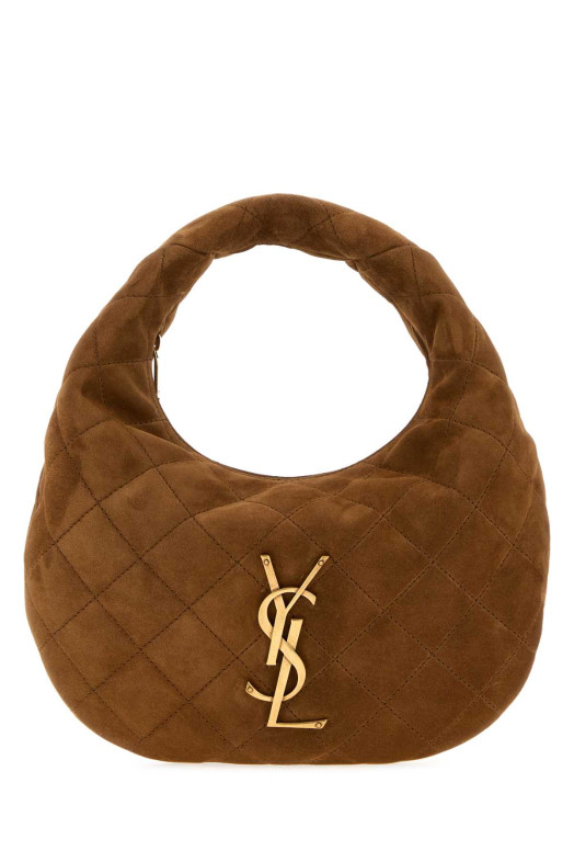 Brown suede Icarino shoulder bag SAINT LAURENT (8516891U807)