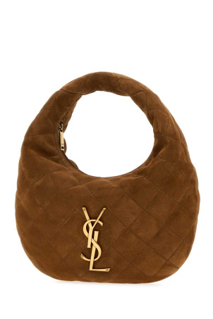 Brown suede Icarino shoulder bag SAINT LAURENT (8516891U807)